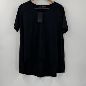 NWT Lucky & Blessed oversized black top